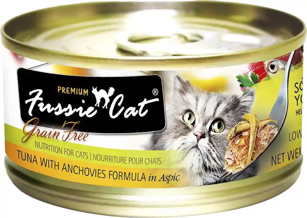 Premium Tuna With Anchovies Formula In Aspic Grain-free Canned Cat Food 2.8-oz