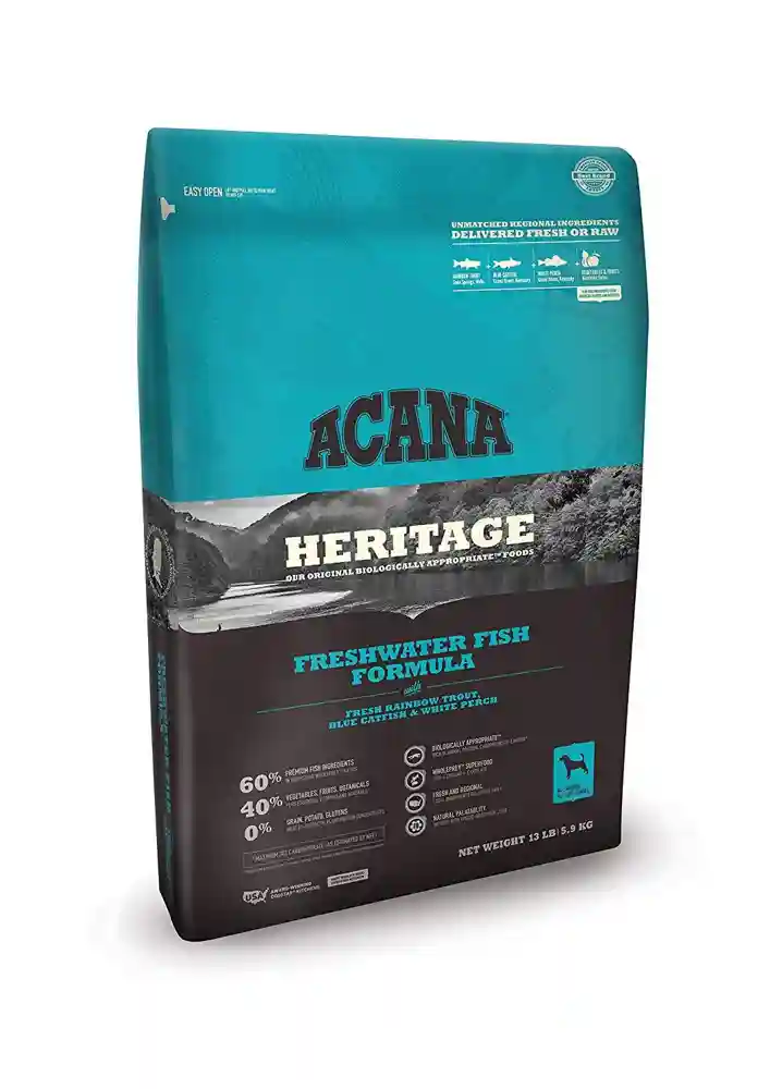 Heritage Dry Dog Food, Freshwater Fish, Biologically Appropriate & Grain Free 13-lb