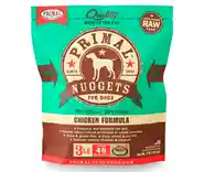 Raw Frozen Canine Chicken Formula Nuggets Dog Food 3-lb