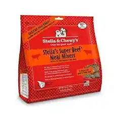 Meal Mixers Freeze Dried Raw Stella's Super Beef Grain Free Dog Food Topper 18-oz