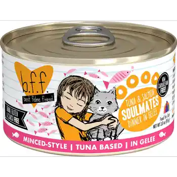 Bff Tuna & Salmon Soulmates In Gelee Canned Cat Food 3-oz