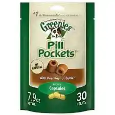Pill Pockets Canine Peanut Butter Dog Treats For Capsules 7.9-oz