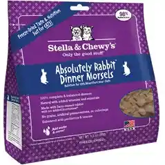Dinner Morsels Absolutely Rabbit Grain Free Freeze Dried Raw Cat Food 3.5-oz