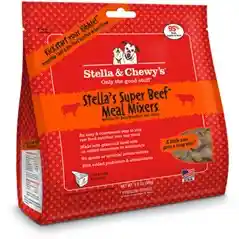 Meal Mixers Freeze Dried Raw Stella's Super Beef Grain Free Dog Food Topper 3.5-oz