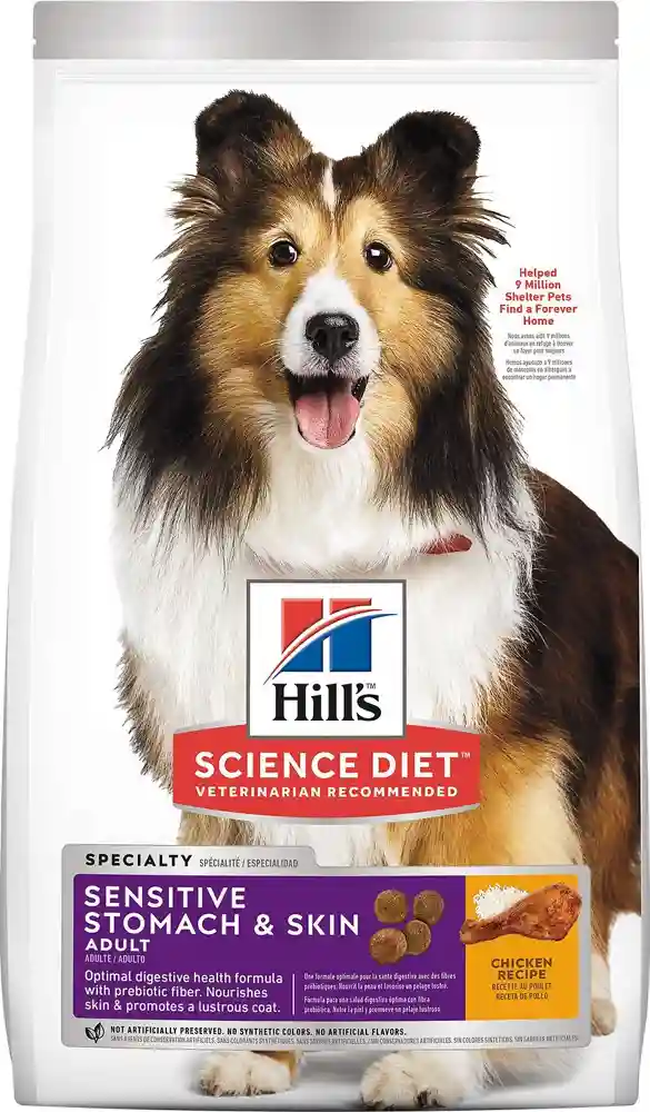 Adult Sensitive Stomach & Skin Chicken Recipe Dry Dog Food 30-lb