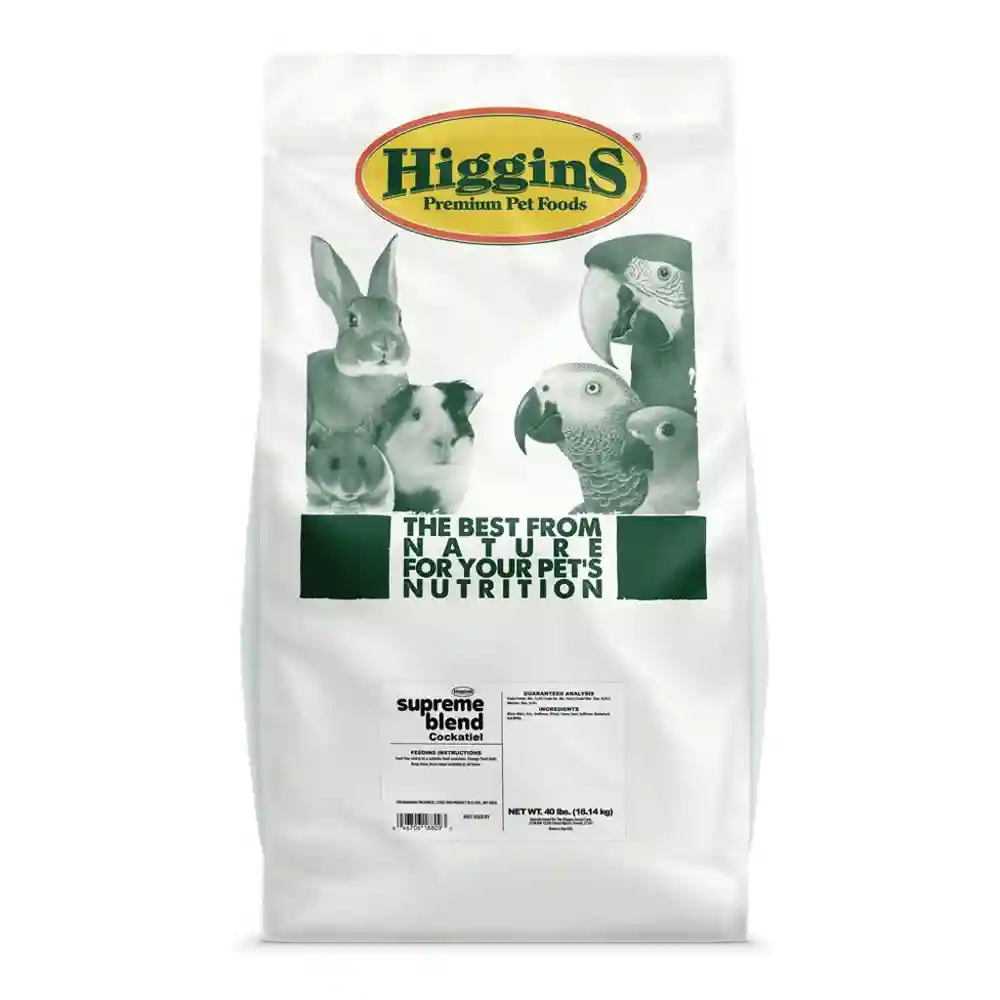 Higgins Cockatiel Hookbill Supreme 50lb Bag