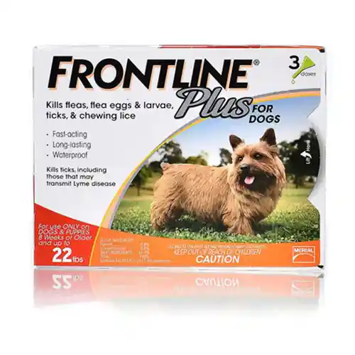 Frontline Plus Yellow Dog 0-22 Lbs 3 Pk