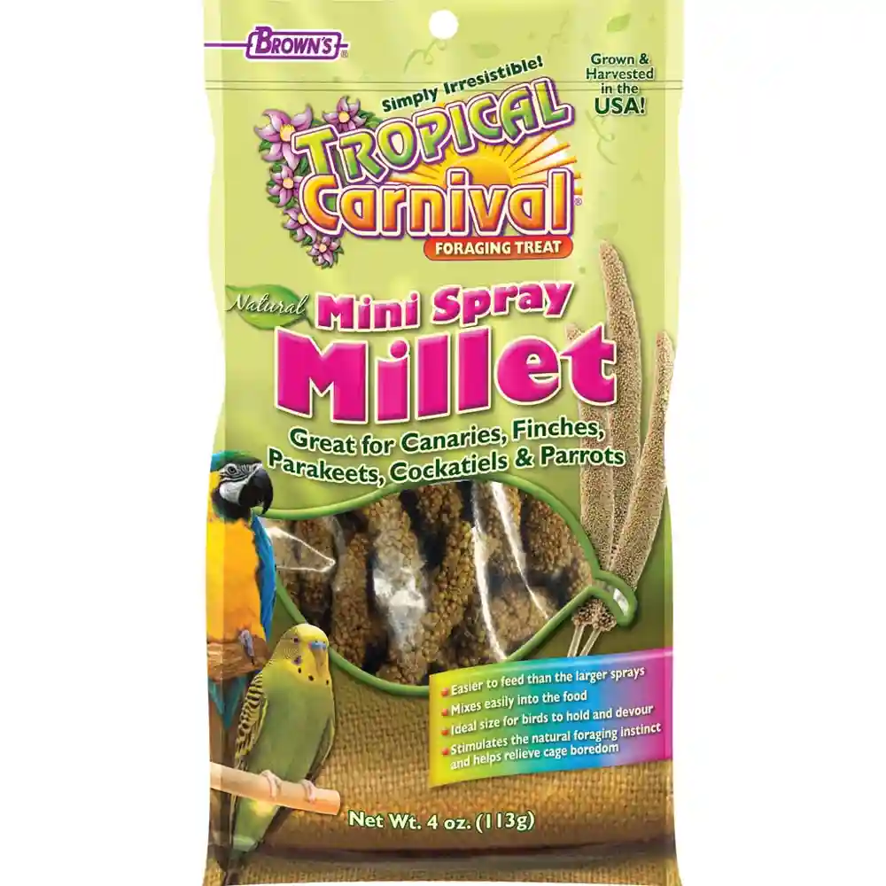 4 Oz. Tropical Carnival Natural Mini Spray Millet;