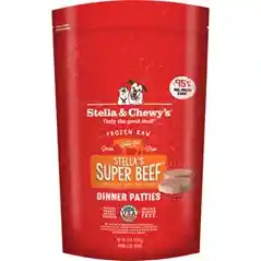 Dinner Patties Stella's Super Beef Raw Frozen Dog Food 12-lb
