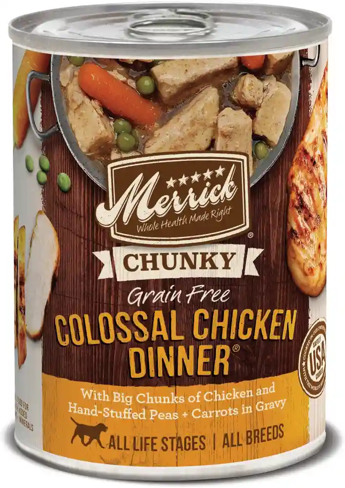Chunky Grain-free Colossal Chicken Dinner Canned Dog Food 12.7-oz