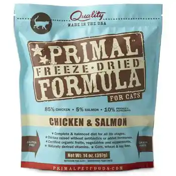 Freeze Dried Nuggets Grain Free Chicken & Salmon Formula Cat Food 14-oz