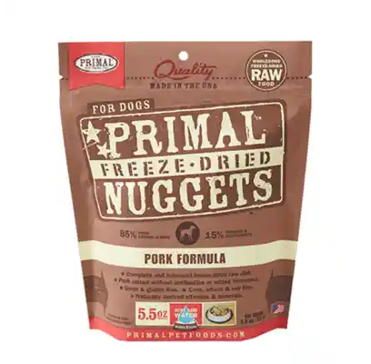 Freeze-dried Nuggets Grain Free Pork Formula Complete Diet Dog Food 5.5-oz