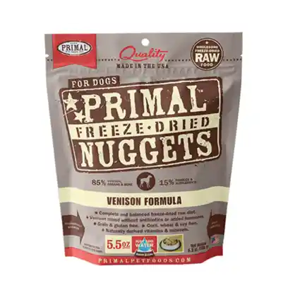 Freeze Dried Nuggets Grain Free Venison Formula Complete Diet For Dogs 5.5-oz