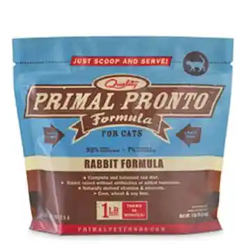 Pronto Raw Rabbit Frozen Cat Food 1-lb