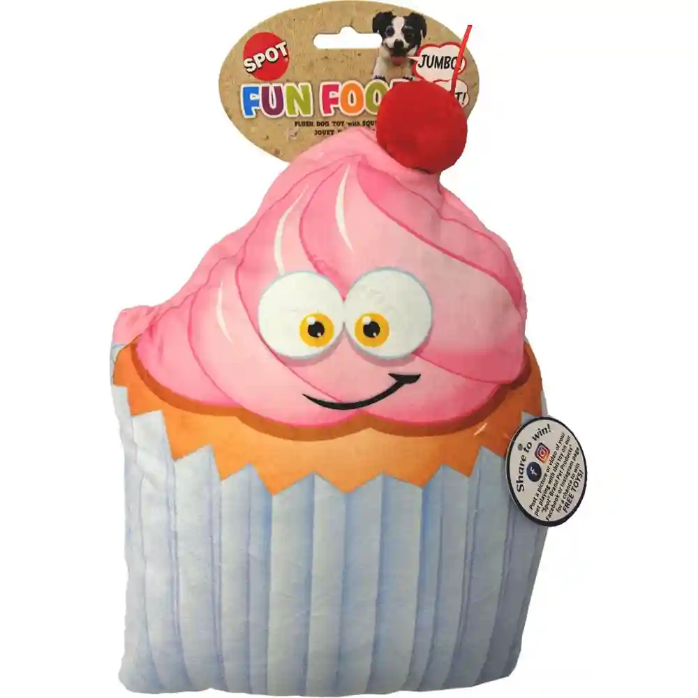 Fun Food Jumbo Cupcake Plush Toy