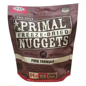Freeze-dried Nuggets Grain Free Pork Formula Complete Diet Dog Food 14-oz