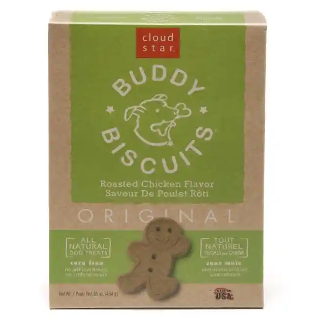 Buddy Biscuits Oven Baked Roasted Chicken Dog Treats 16-oz