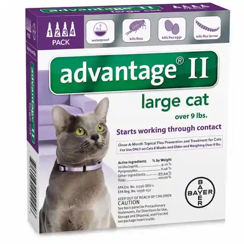 Advantage Ii Cat Purple Over 9 Lbs 4 Pk