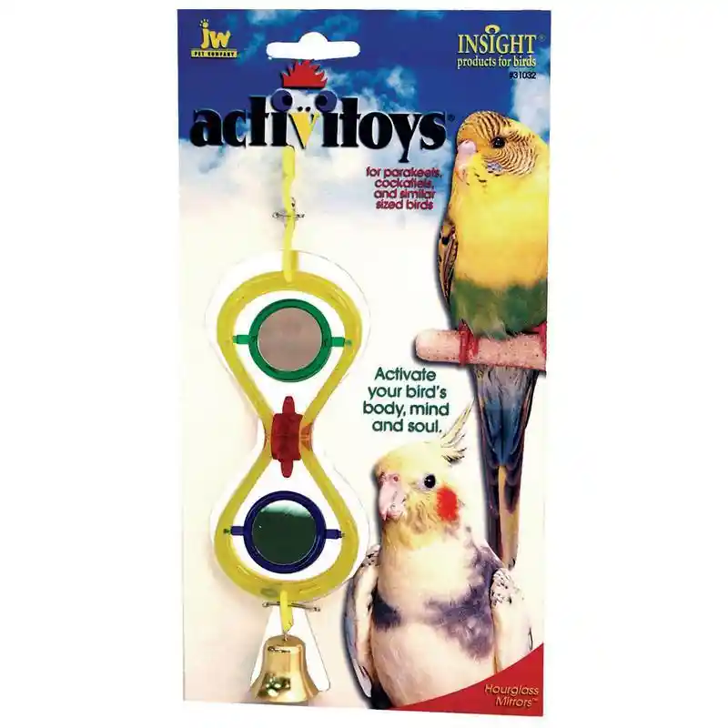 JW Insight Bird Toy Hourglass Mirror