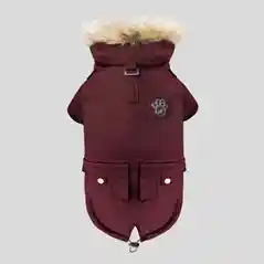Size 12 Army Parka - Deep Red;