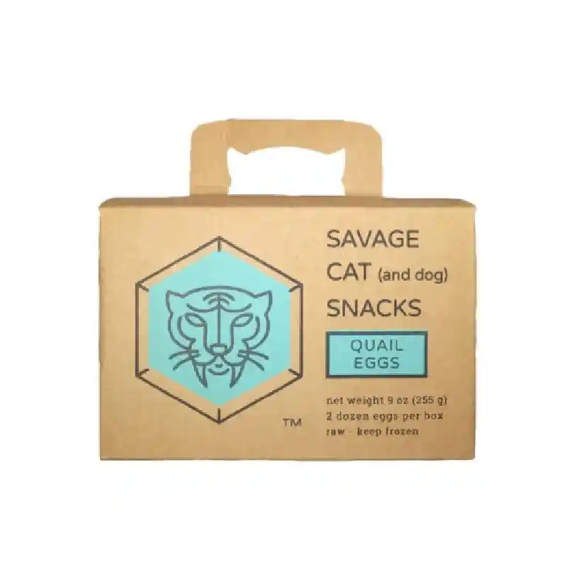 Savage Cat - Quail Eggs Frozen Treat 24ct