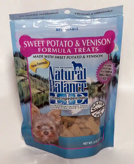 L.i.t. Limited Ingredient Treats Venison & Sweet Potato Dog Treats 8-oz