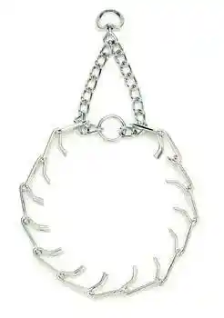 Ultra-plus Prong Dog Training Collar, Chrome, 3.25mm X 20"