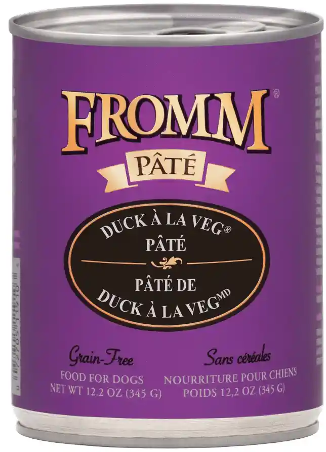Pate Grain Free Duck A La Veg Canned Dog Food 12.2-oz