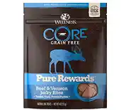 Core Natural Grain Free Pure Rewards Beef & Venison Recipe Jerky Bites Dog Treats 4-oz