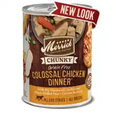 Chunky Grain-free Colossal Chicken Dinner Canned Dog Food 12.7-oz