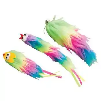 Ethical Tie Dye Plush Cat Toy Assorted 5"
