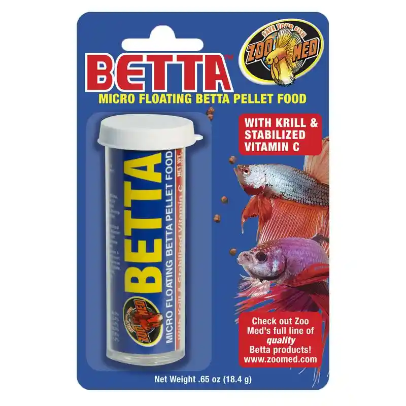Zoo Med Floating Betta Micro Pellet Food 0.65 Oz