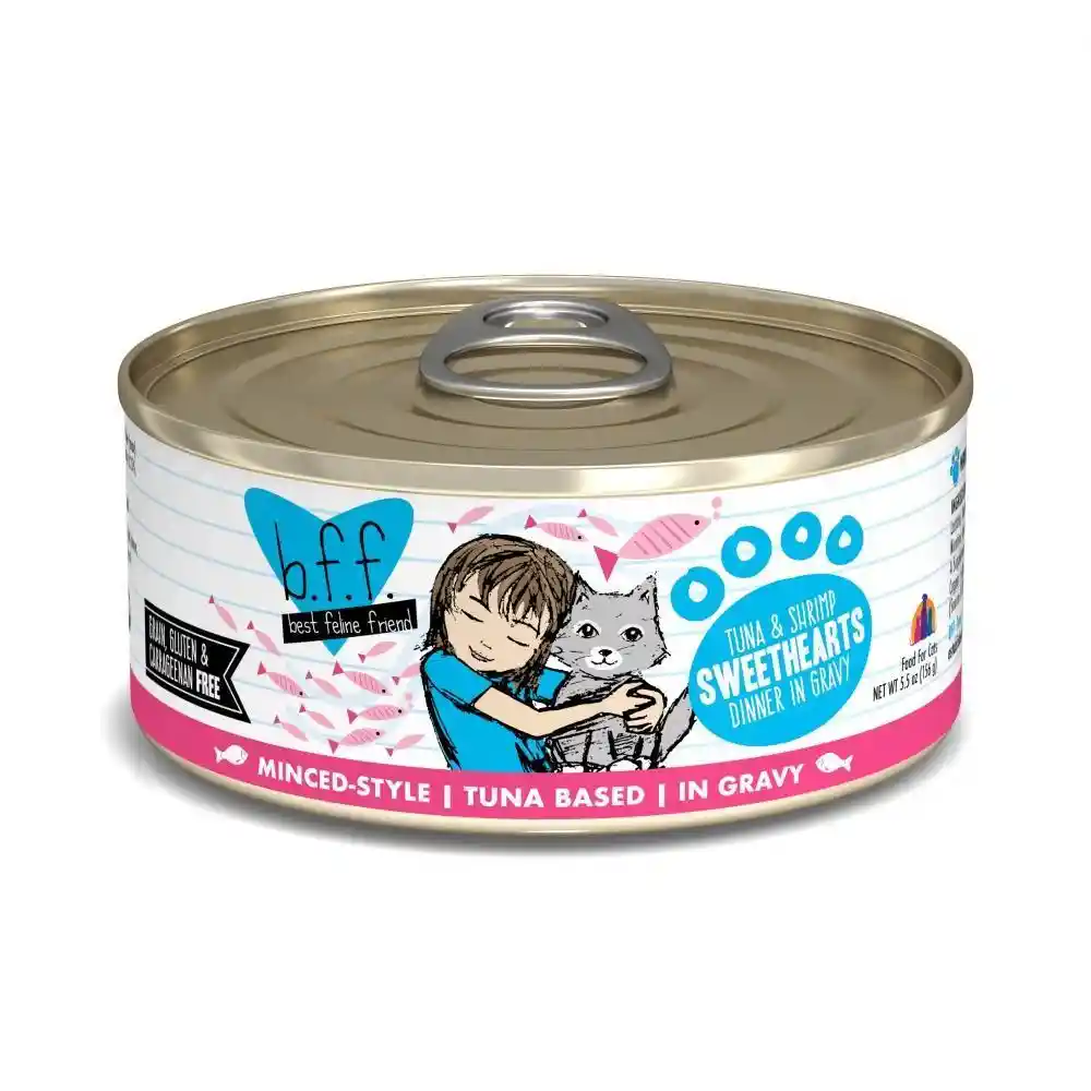 Bff Tuna & Shrimp Sweethearts Canned Cat Food 5.5-oz