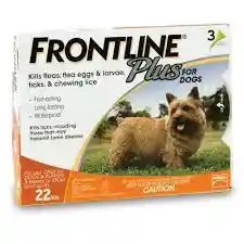 Frontline Plus Yellow Dog 0-22 Lbs 3 Pk