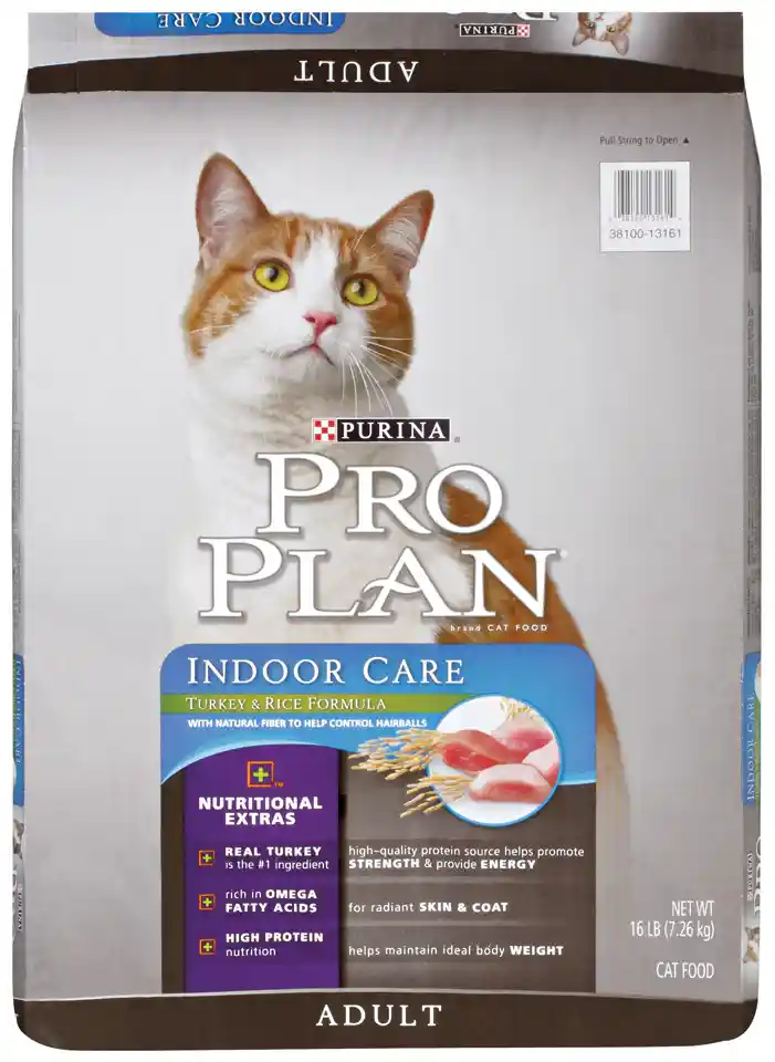 Proplan Cat Adult Indoor Turkey/rice 16 Lbs