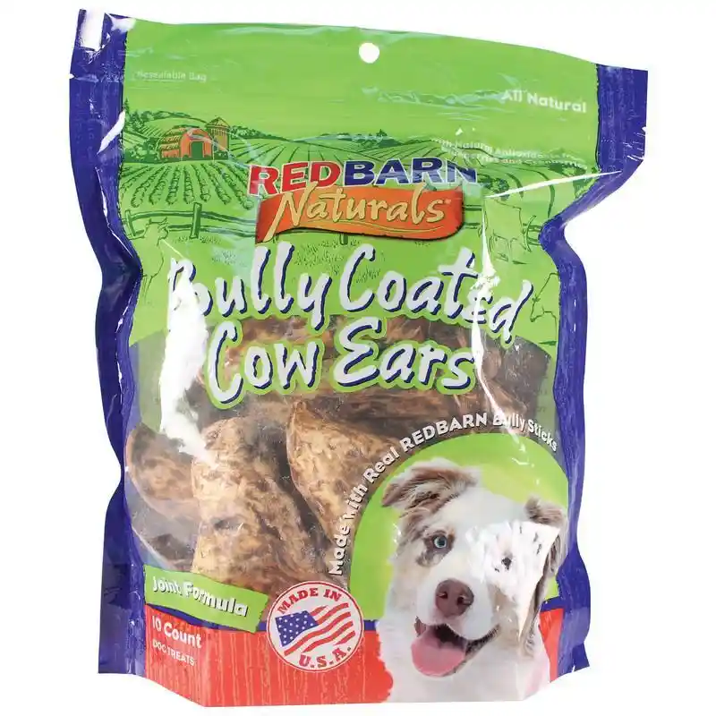 Natural Bully Cow Ear 10pk Natural 4.2oz;