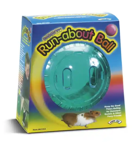 Hamster Run-about Ball 7" Rainbow Colors