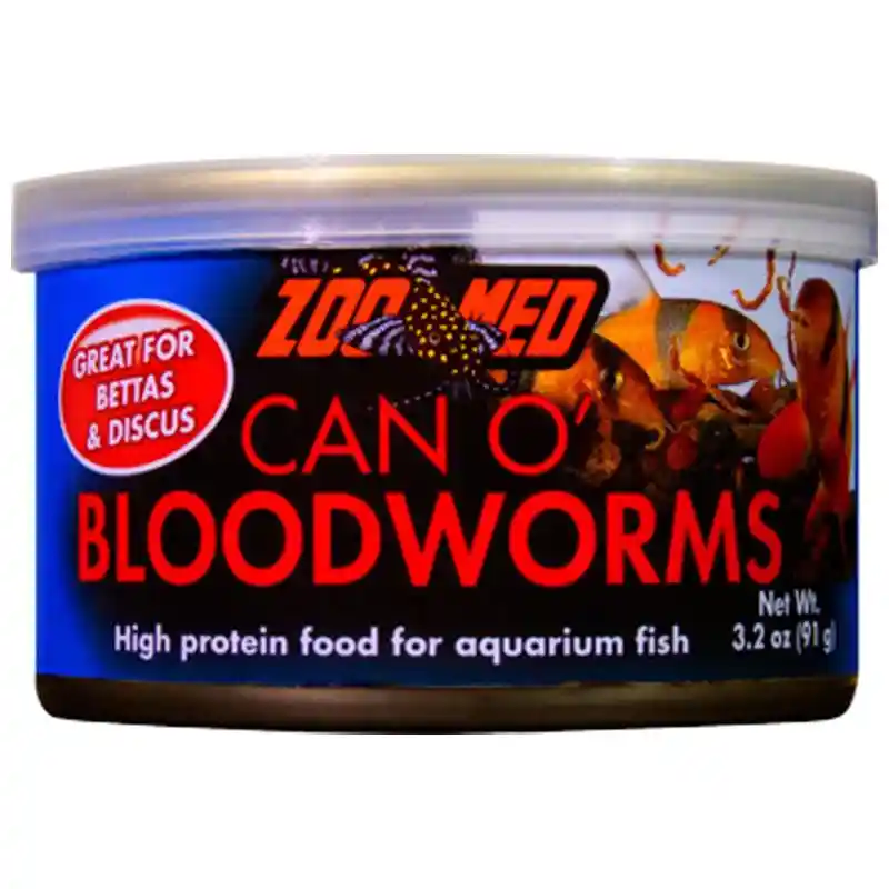 Can O' Bloodworms Fish Food 3.2 Ounce;