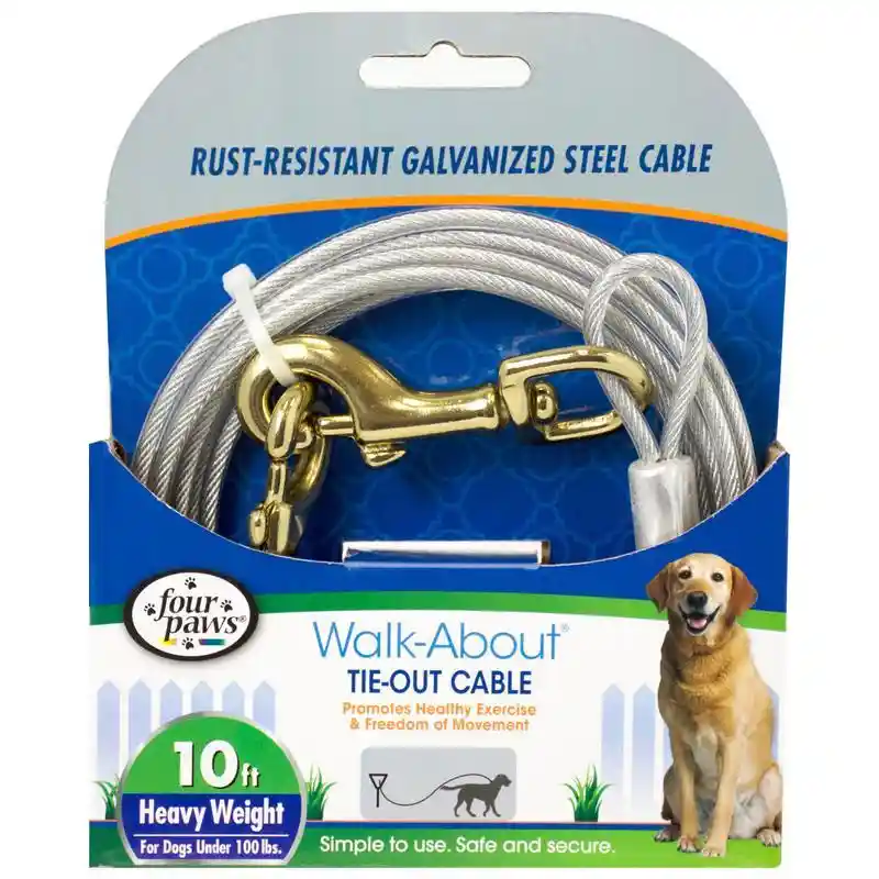 Fp Cable Tieout 1750lb 10' Silver