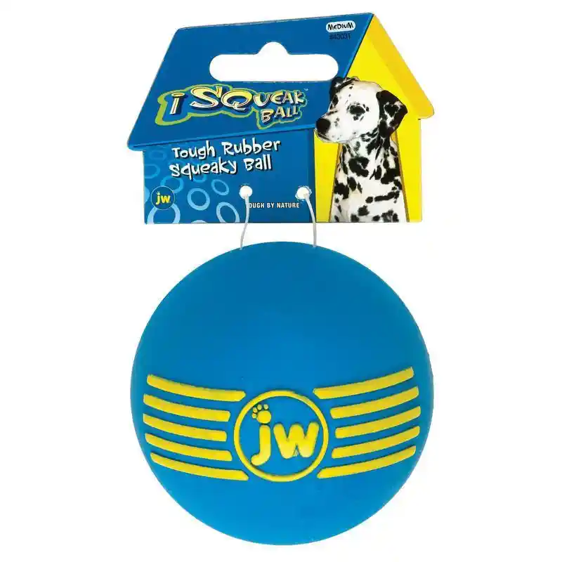 Isqueak Rubber Ball Medium 2.75" Assorted Colors