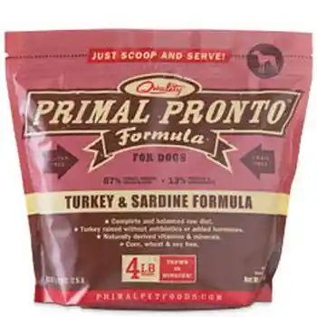 Pronto Raw Turkey & Sardine Frozen Dog Food 4-lb