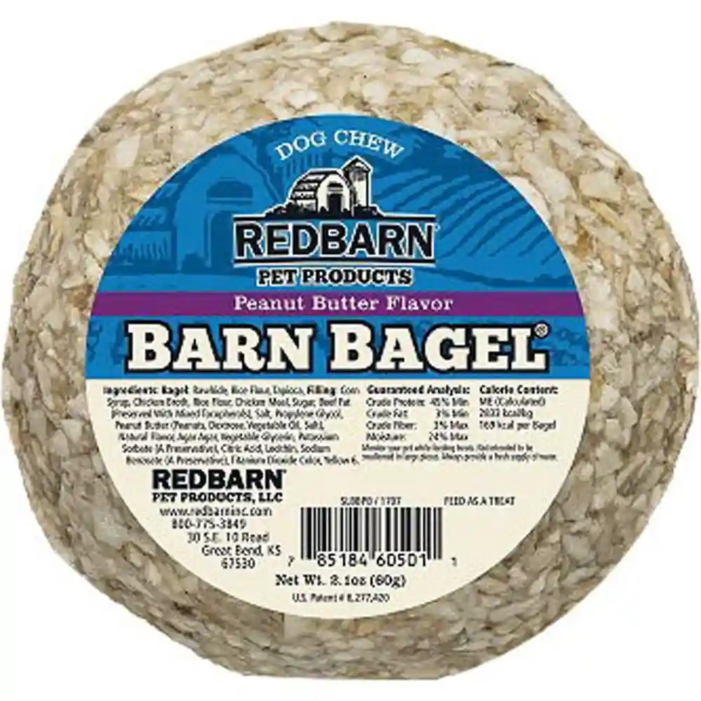 Redbarn Treat Bagel With Peanut Butter 2.5 Oz