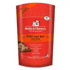 Dinner Patties Stella's Super Beef Raw Frozen Dog Food 3-lb