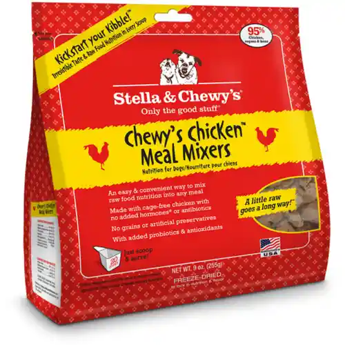 Meal Mixers Freeze Dried Raw Chewy's Chicken Grain Free Dog Food Topper 8-oz