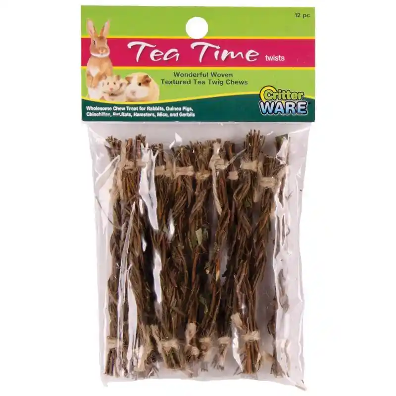 Tea Time Twist Wholesome Chew For Small Animals Natural 12 Piece;