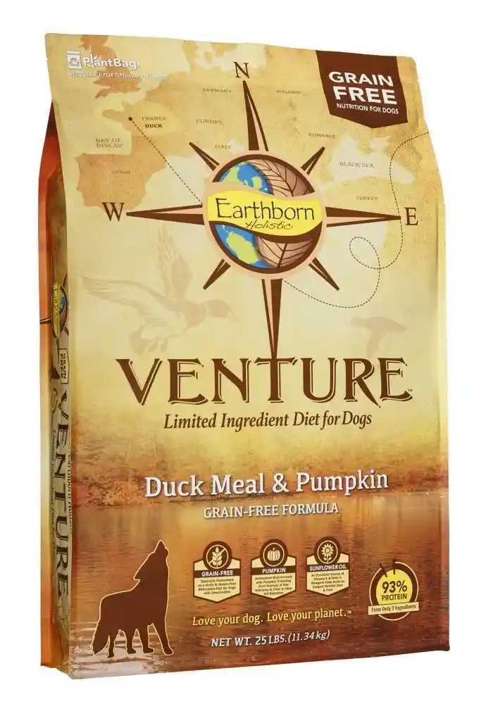 Venture Grain Free Duck Meal & Pumpkin Dry Dog Food 4-lb