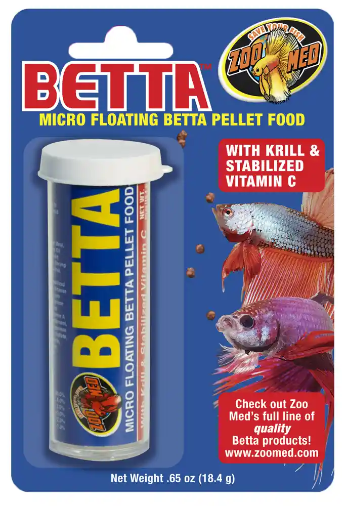 Zoo Med Floating Betta Micro Pellet Food 0.65 Oz