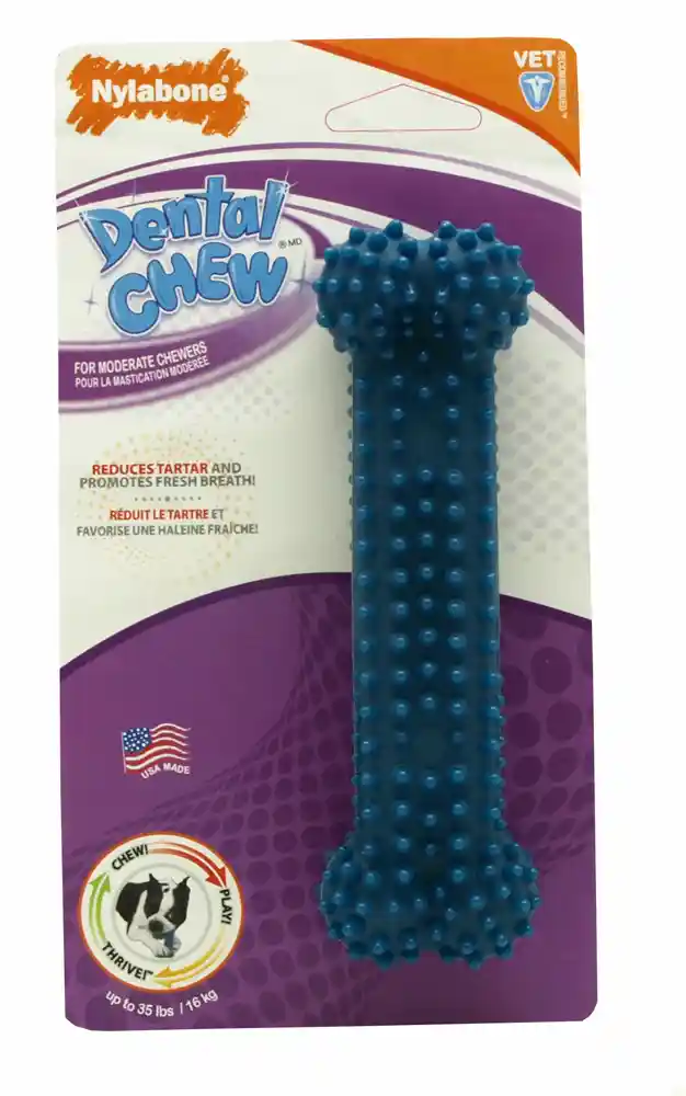 Flexichew Dental Chew Bone Dog Toy Wolf