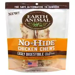 No-hide Easily Digestible Rawhide Alternative Chicken Flavor Dog Chews 4" - 2-pack