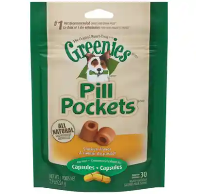 Pill Pockets Canine Chicken Flavor Dog Treats For Capsules 7.9-oz